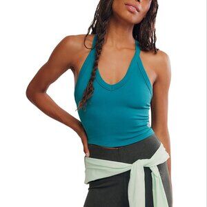 Free People Movement Women's All Clear V-Neck Cami in Celestial Blue size XL NWT